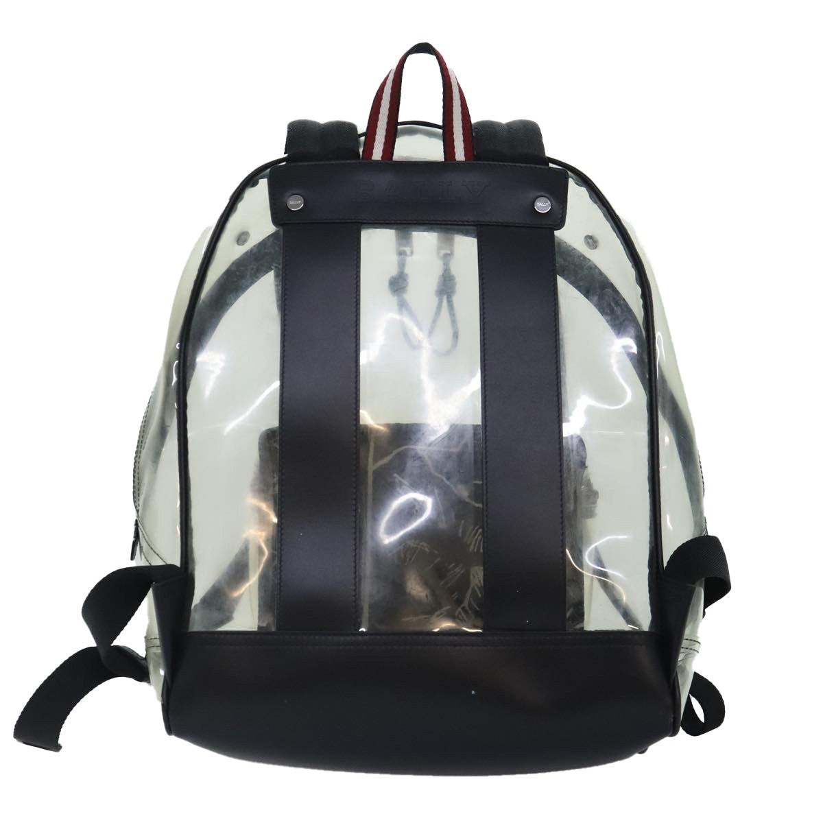 Bally Vintage Vinyl Transparent Plastic Backpack Bag (Pre-Owned)