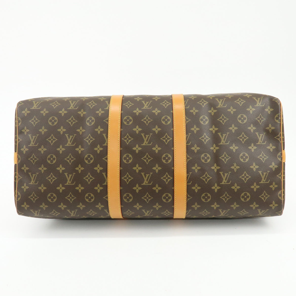Louis Vuitton Keepall Bandouliere Monogram Canvas Brown Canvas Travel Bag Bag (Pre-Owned)