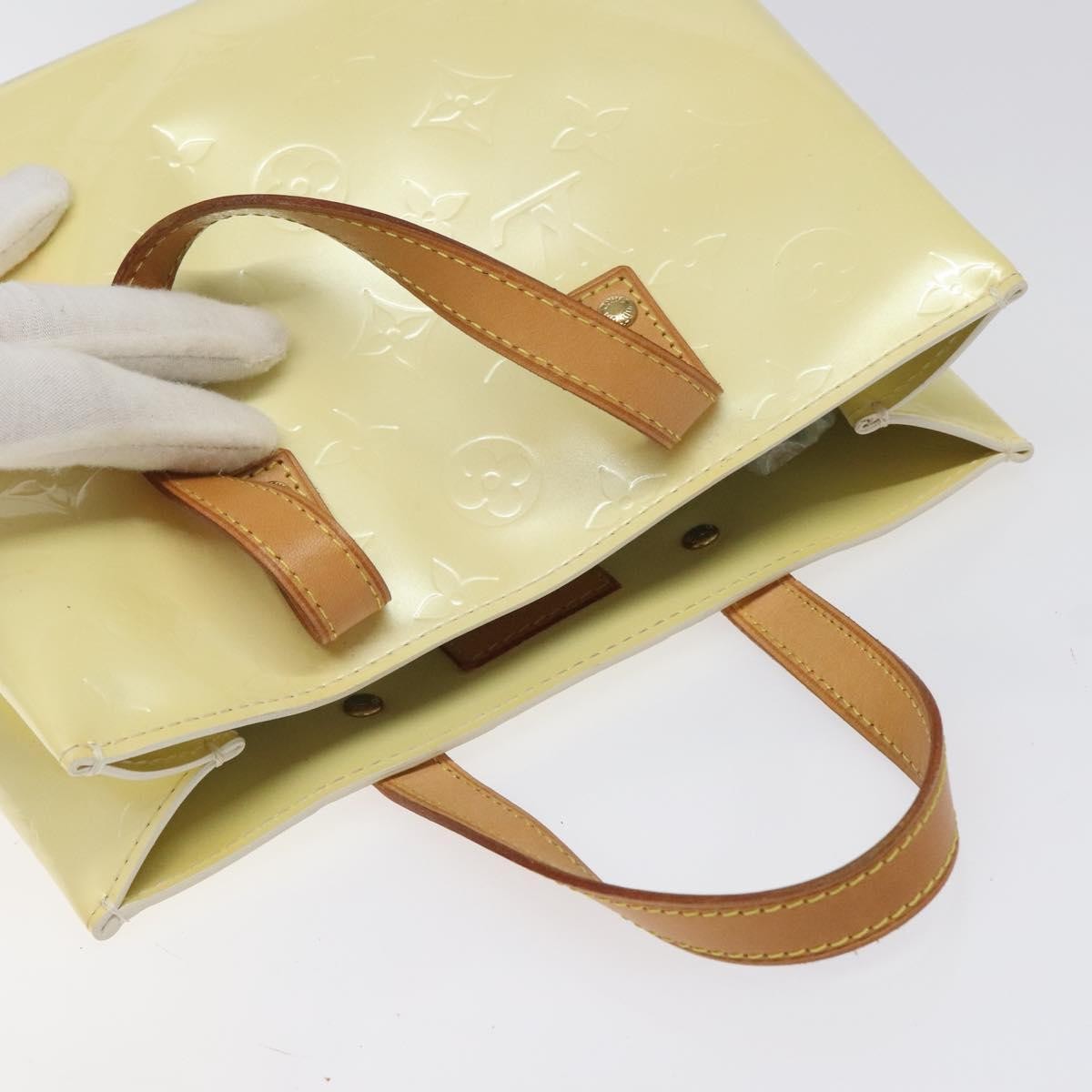 Louis Vuitton Reade Monogram Vernis Beige Patent_Leather Handbag (Pre-Owned)