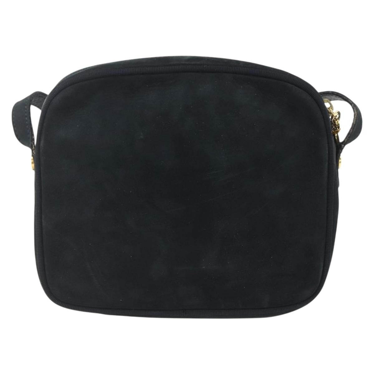 Salvatore Ferragamo Vala Suede Navy Suede Shoulder Bag Bag (Pre-Owned)