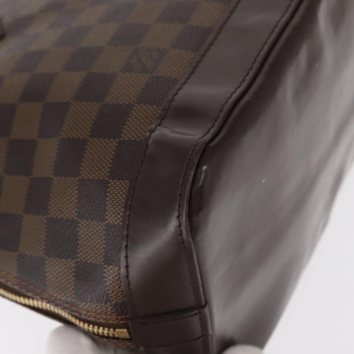 Louis Vuitton Alma Damier Brown Canvas Handbag (Pre-Owned)