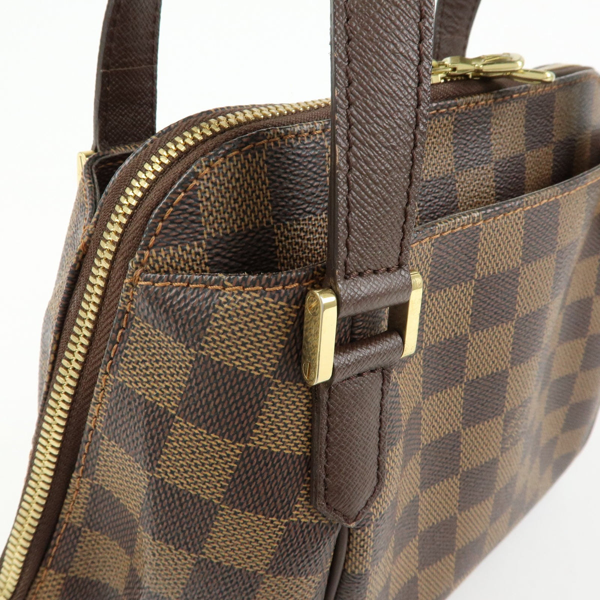 Louis Vuitton Belem Damier Brown Canvas Handbag (Pre-Owned)