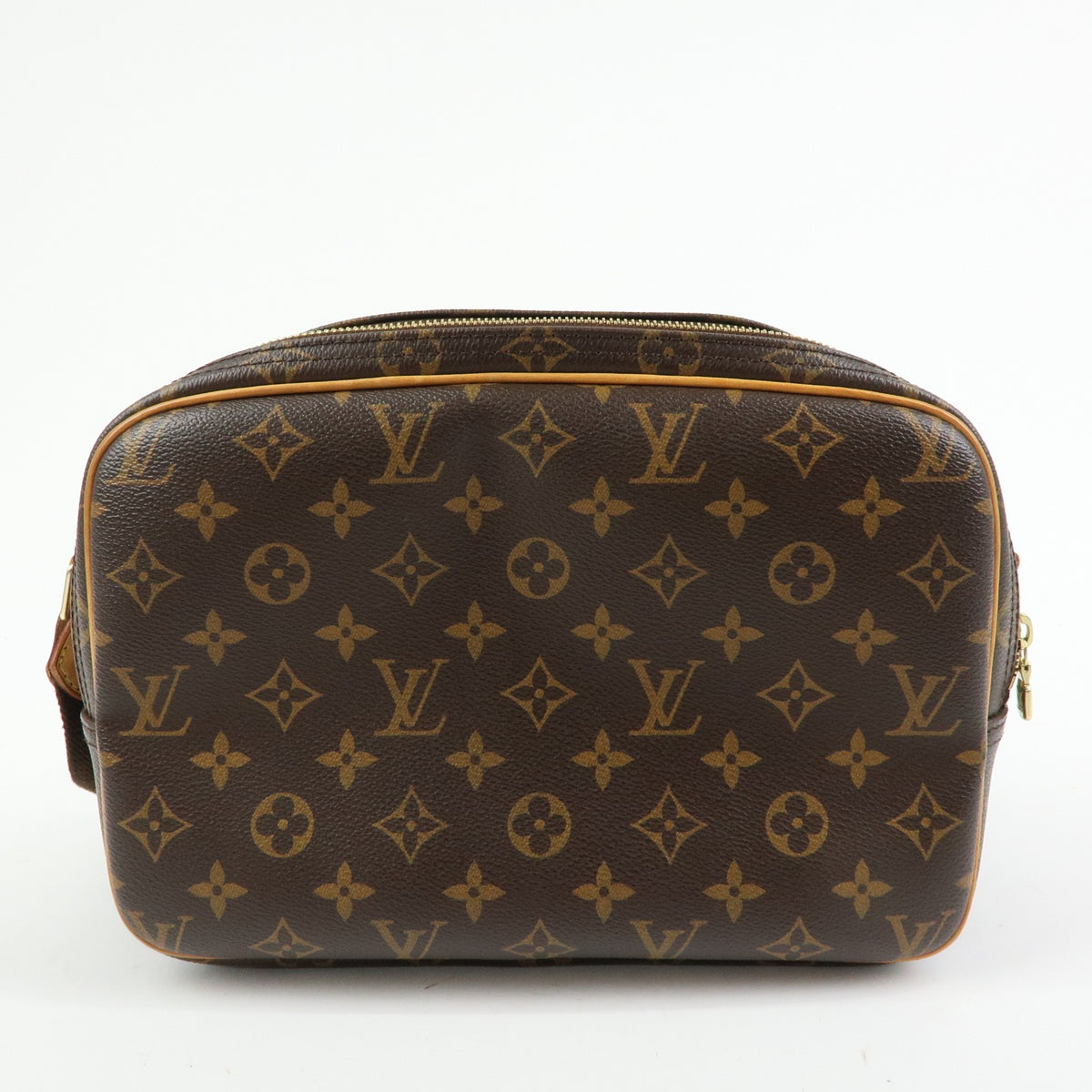 Louis Vuitton Reporter Monogram Canvas Brown Canvas Shoulder Bag Bag (Pre-Owned)