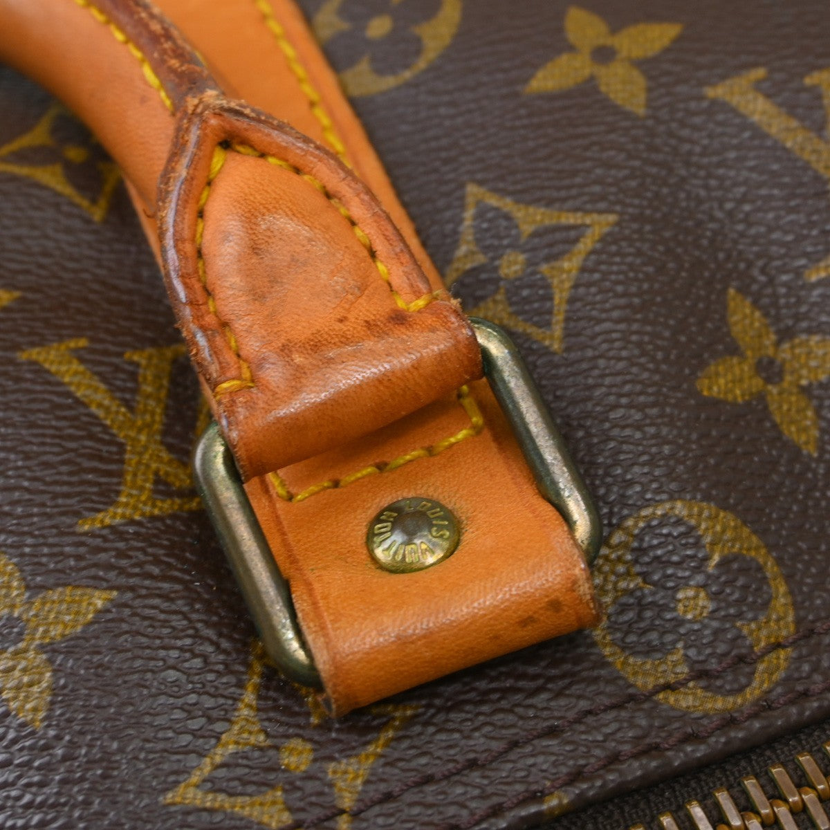 Louis Vuitton Keepall Monogram Canvas Brown Canvas Travel Bag Bag (Pre-Owned)