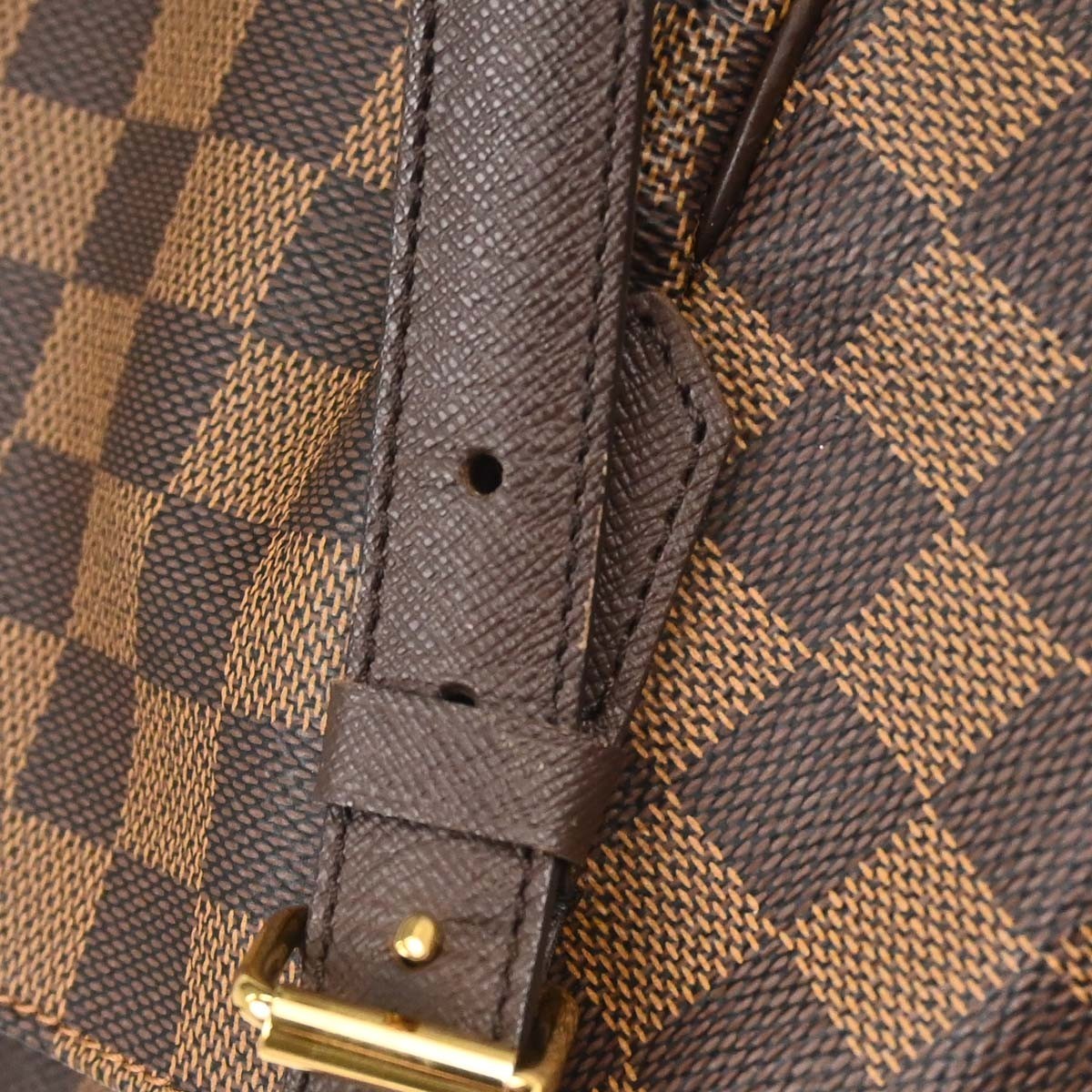 Louis Vuitton Belem Damier Ebene Brown Canvas Shoulder Bag Bag (Pre-Owned)