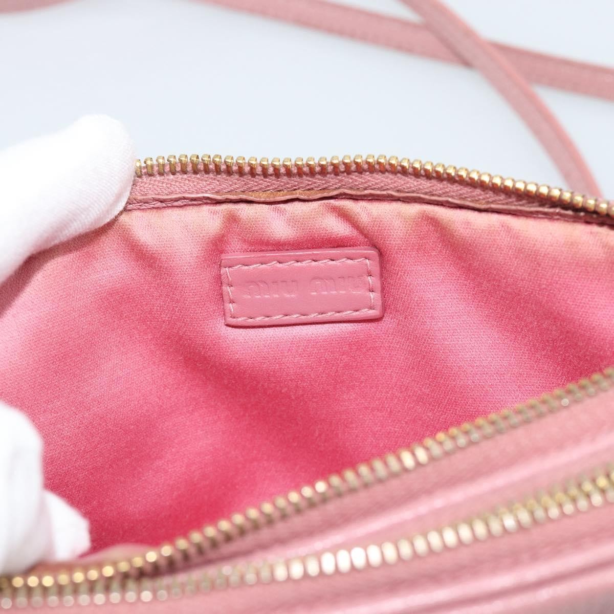 Miu Miu Vintage Leather Pink Leather Handbag (Pre-Owned)