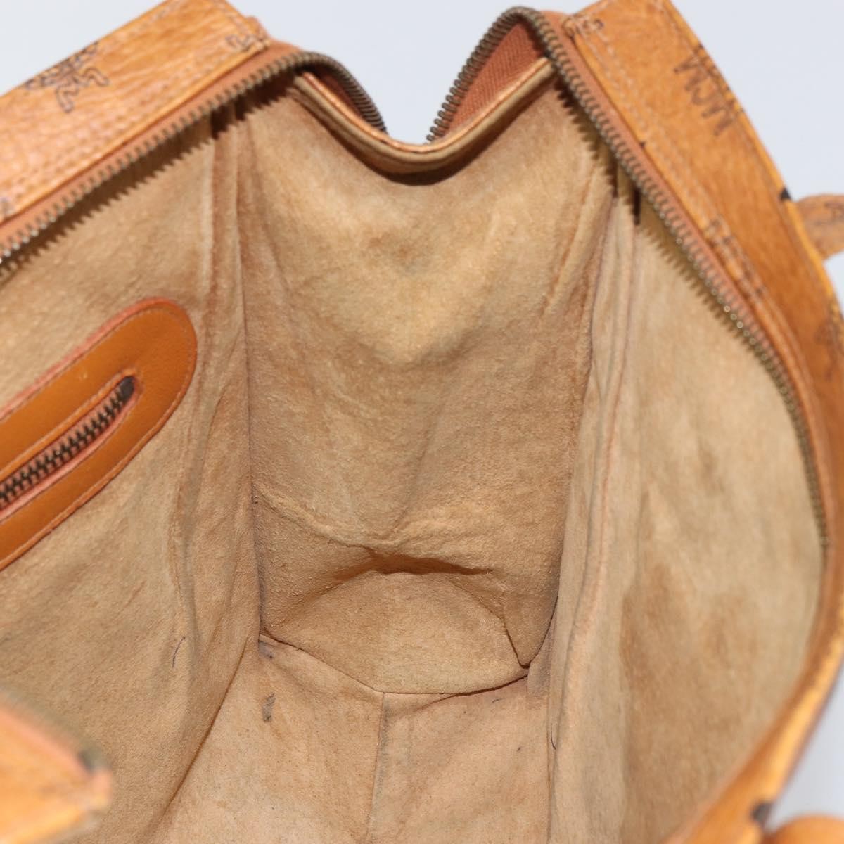 MCM Vintage Visetos Canvas Brown Canvas Tote Bag Bag (Pre-Owned)