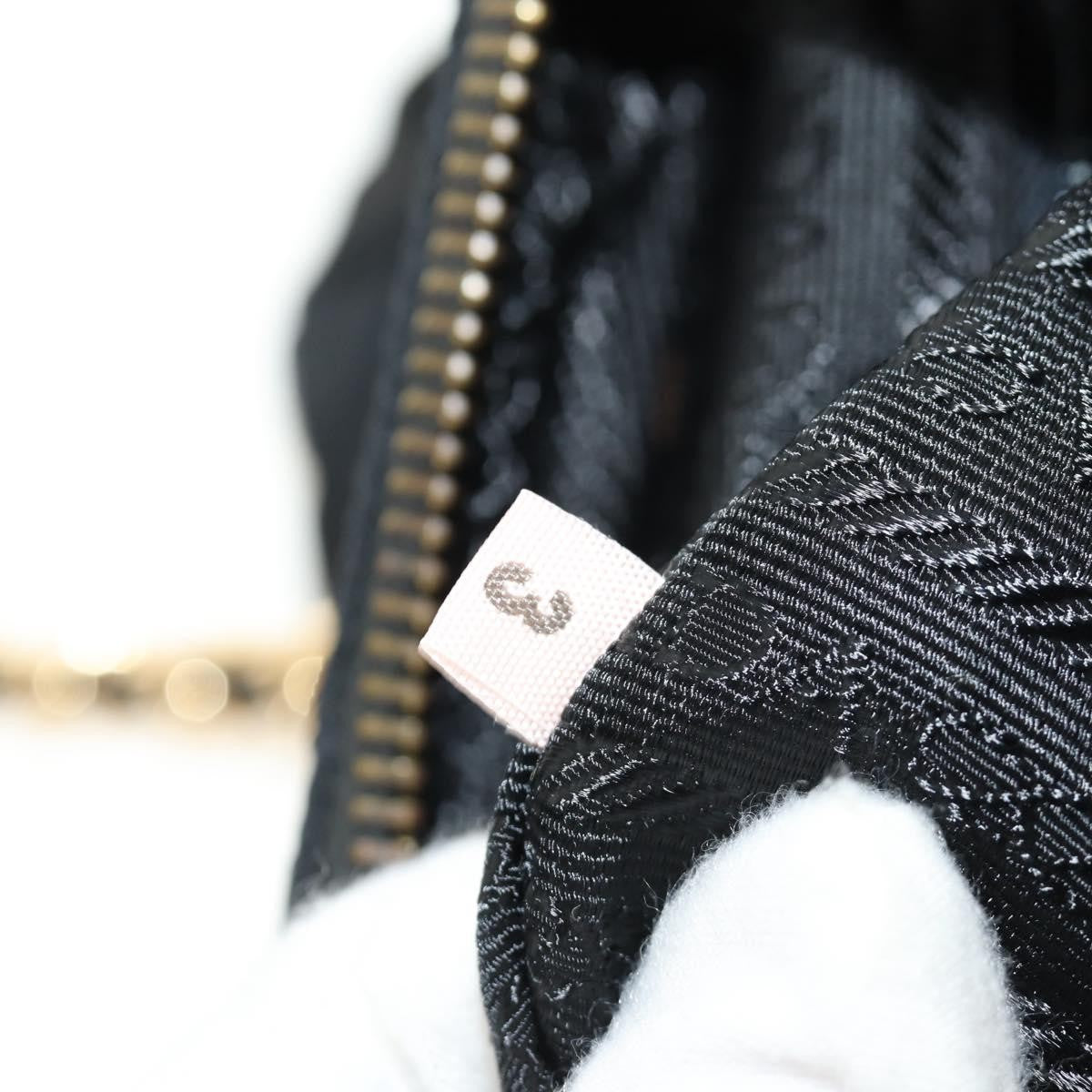 Prada Re-Edition 1995 Chain Tote Quilted Re-Nylon Black Nylon Shoulder Bag Bag (Pre-Owned)