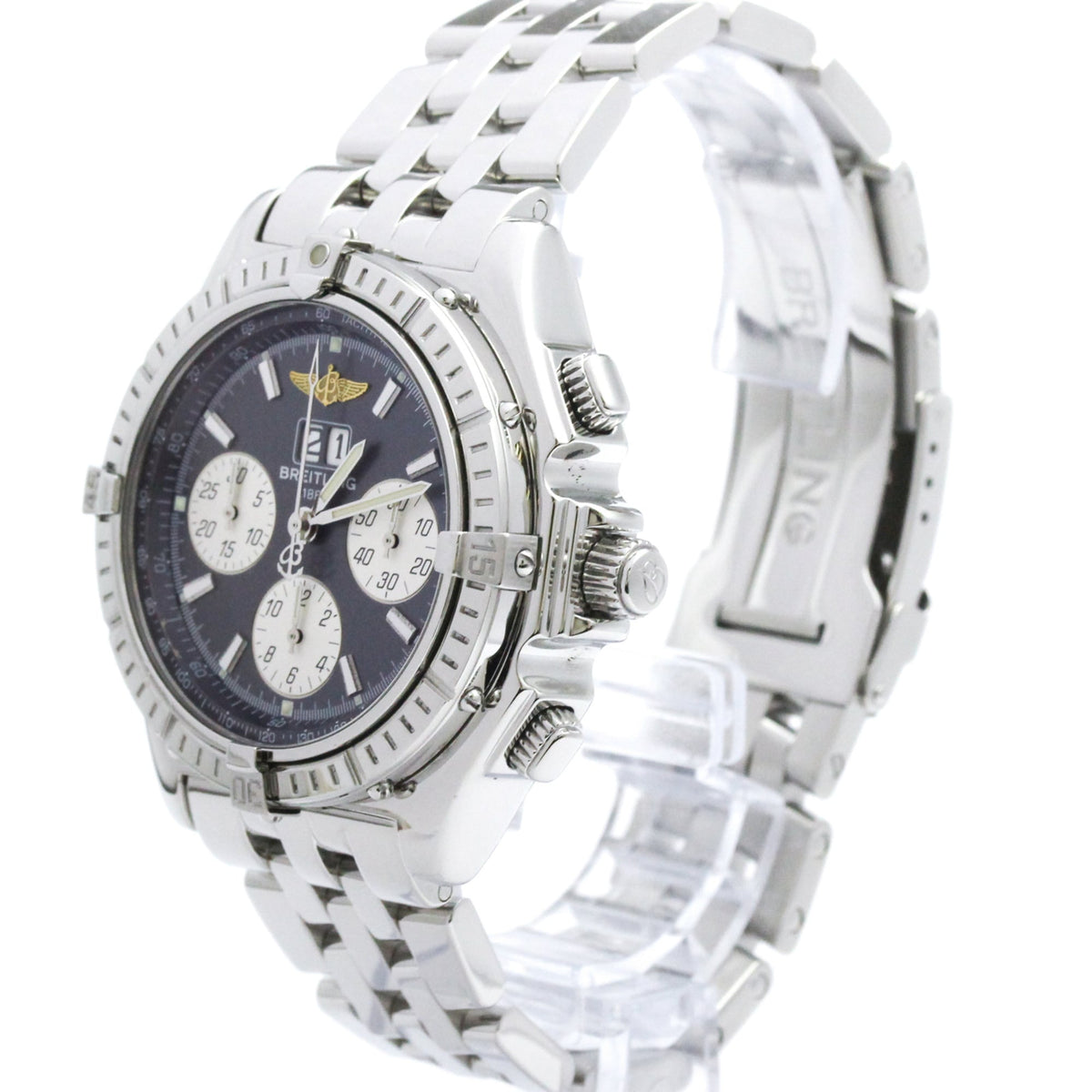 Breitling Windrider Crosswind Chronograph Automatic Stainless Steel Watch (Pre-Owned)