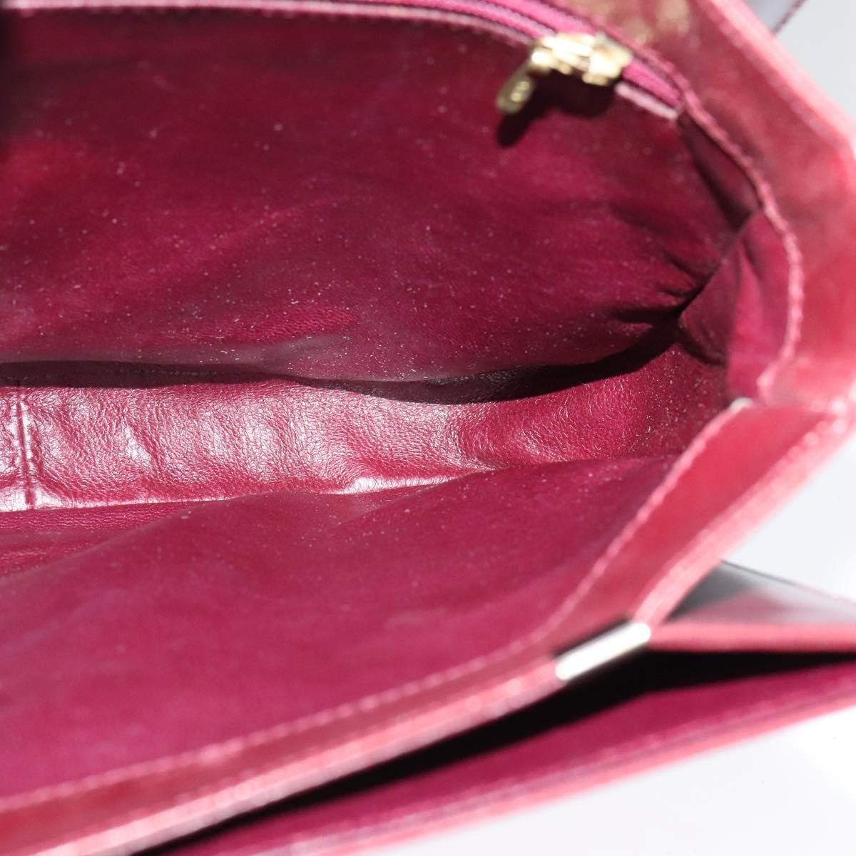 Bally Vintage Leather Burgundy Leather Shoulder Bag Bag (Pre-Owned)
