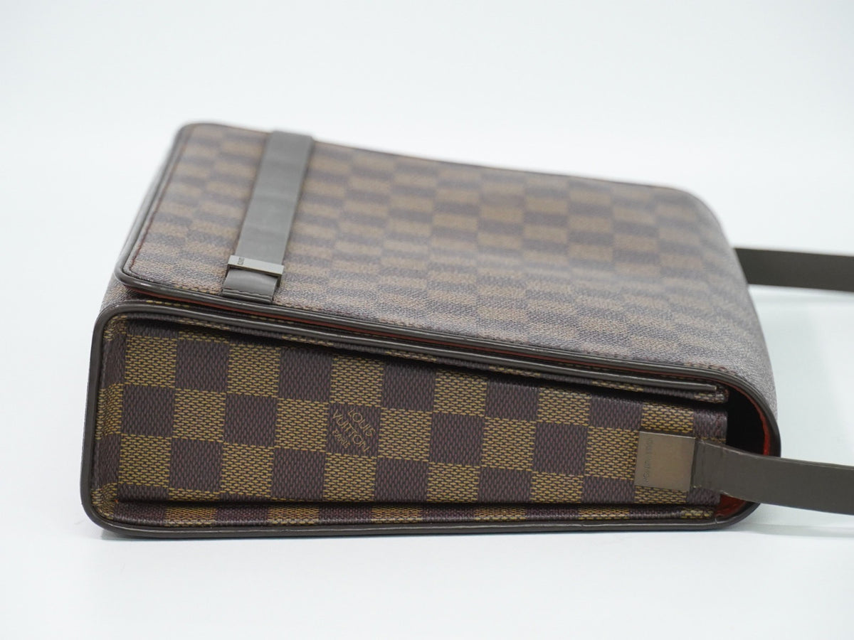 Louis Vuitton Tribeca Carre Damier Ebene Brown Canvas Shoulder Bag Bag (Pre-Owned)