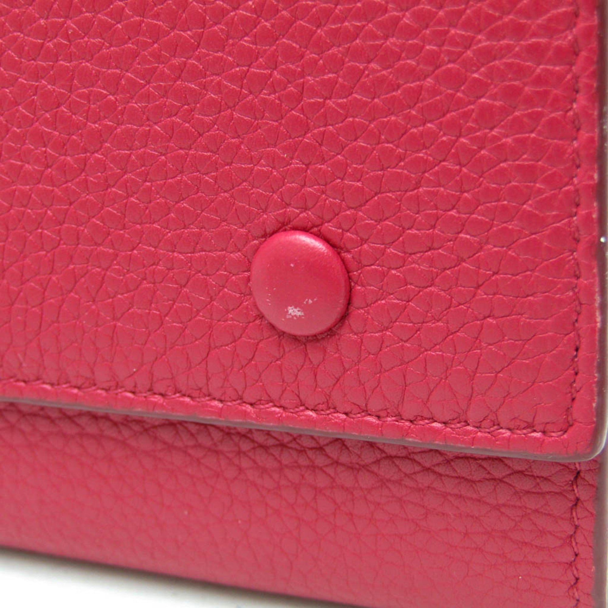 Celine Multifunction Flap Leather Pink Leather Wallets Accessory (Pre-Owned)