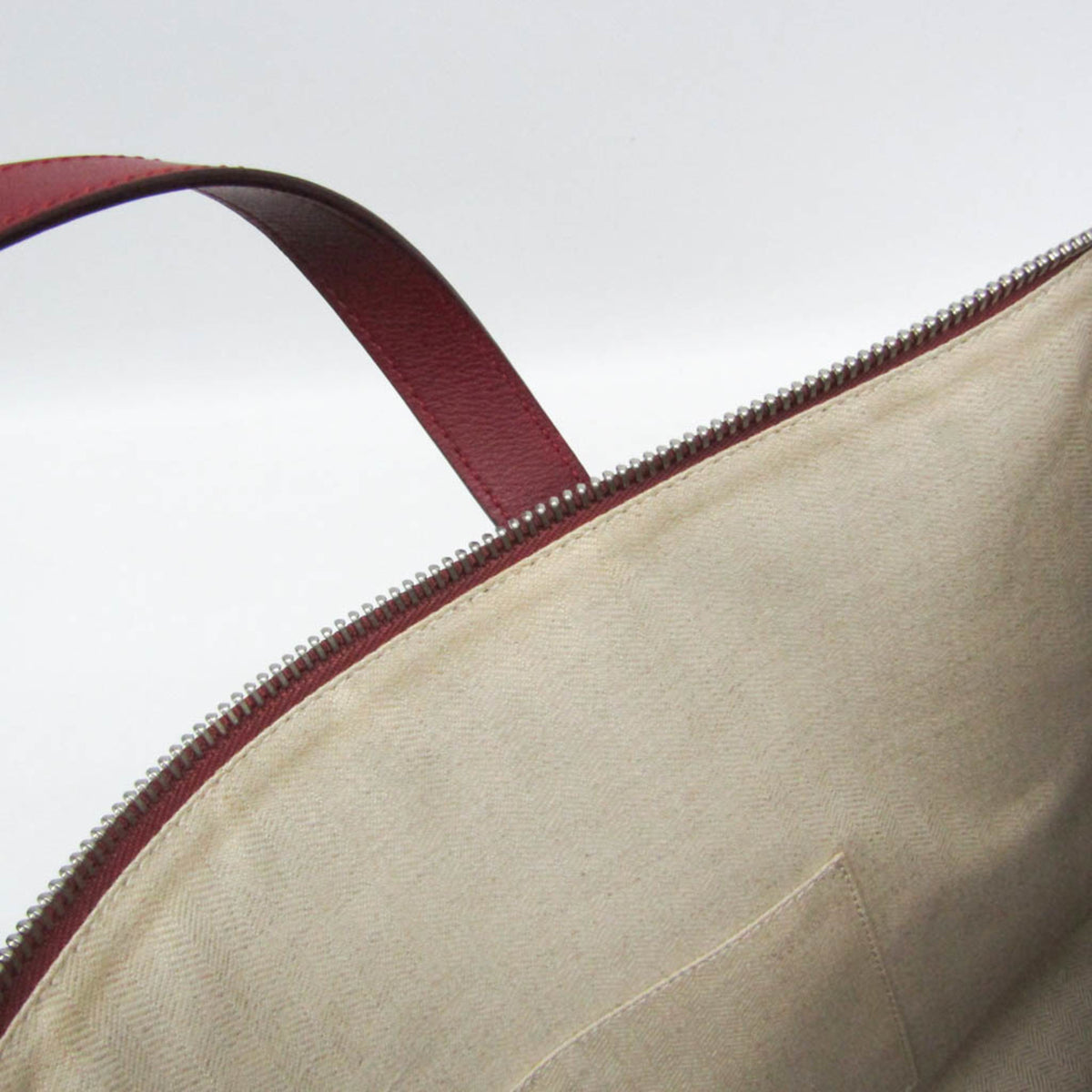Loewe Toledo Leather Red Leather Briefcase Bag (Pre-Owned)