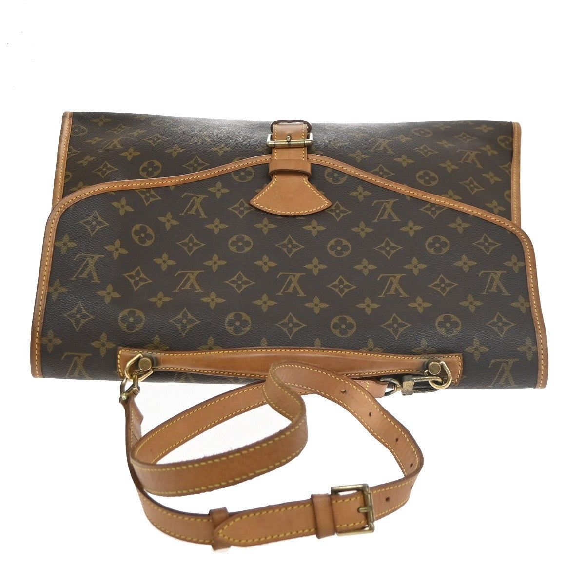 Louis Vuitton Beverly Monogram Canvas Brown Canvas Briefcase Bag (Pre-Owned)