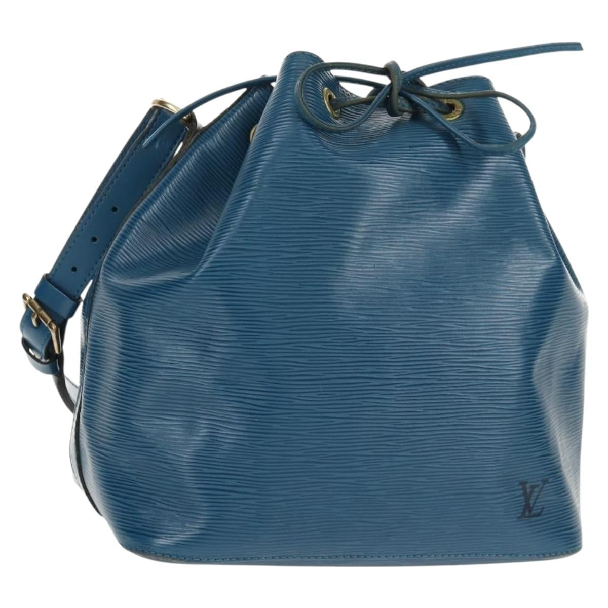 Louis Vuitton Petit Noe Epi Leather Blue Leather Shoulder Bag Bag (Pre-Owned)