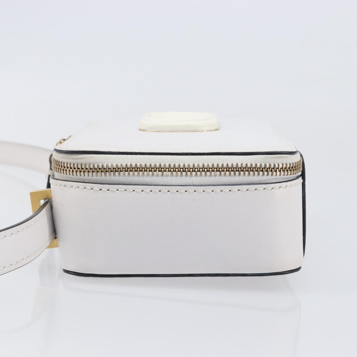 Valentino Garavani Vsling Leather White Leather Shoulder Bag Bag (Pre-Owned)