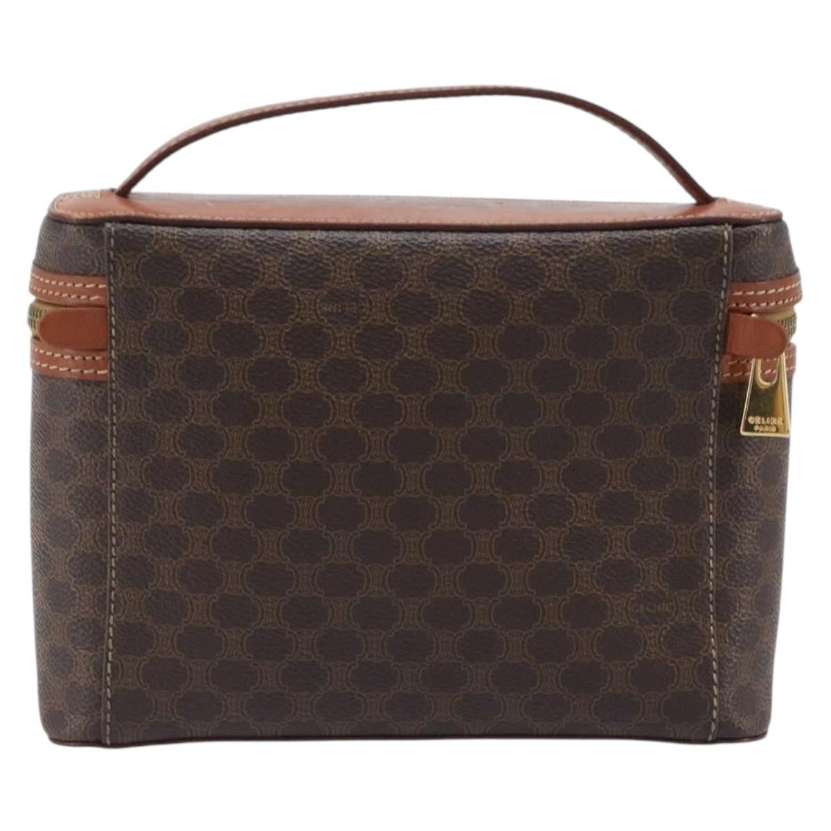 Celine Macadam Vanity Canvas Brown Canvas Clutche & Pouche Bag (Pre-Owned)