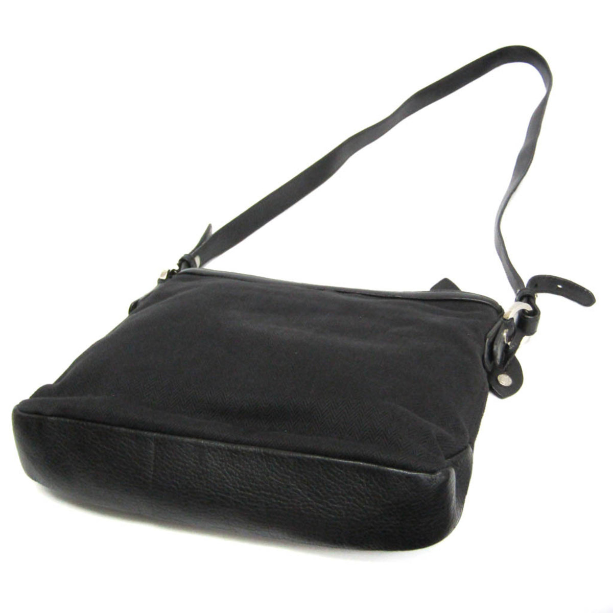 Bvlgari Open Hobo Leather Black Leather Shoulder Bag Bag (Pre-Owned)