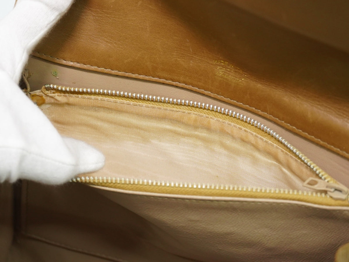 Gucci Shoulder Canvas Beige Canvas Shoulder Bag Bag (Pre-Owned)
