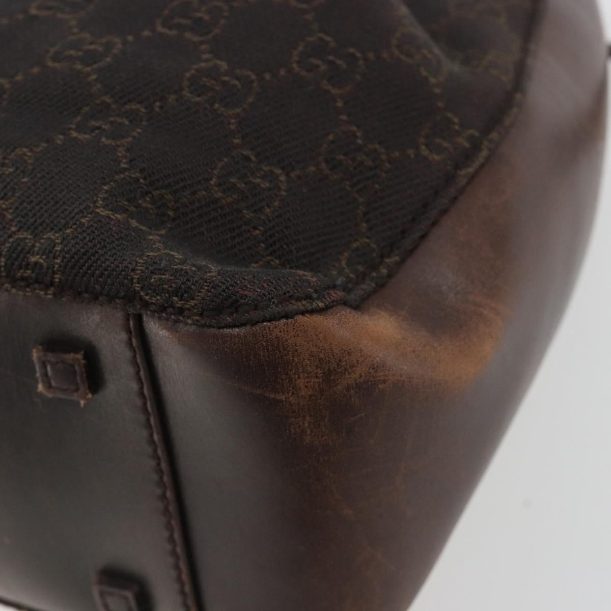 Gucci Vintage Jackie Gg Canvas Brown Canvas Backpack Bag (Pre-Owned)