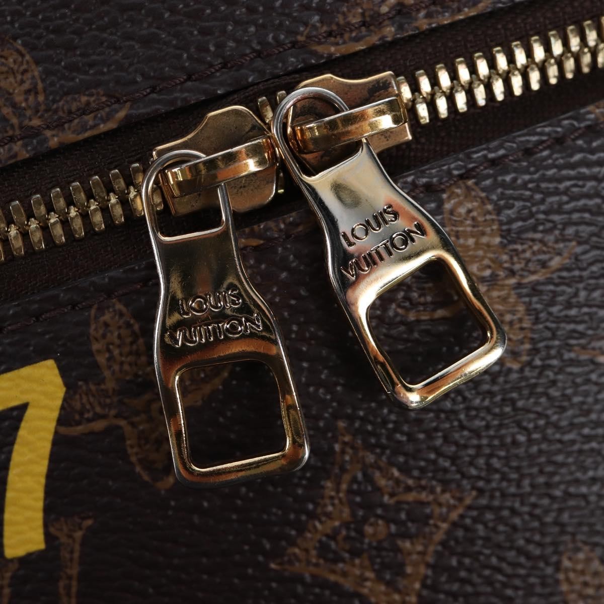 Louis Vuitton Vertical Box Trunk No.7 Trunk L'oeil Vintage Monogram Canvas Brown Canvas Handbag (Pre-Owned)