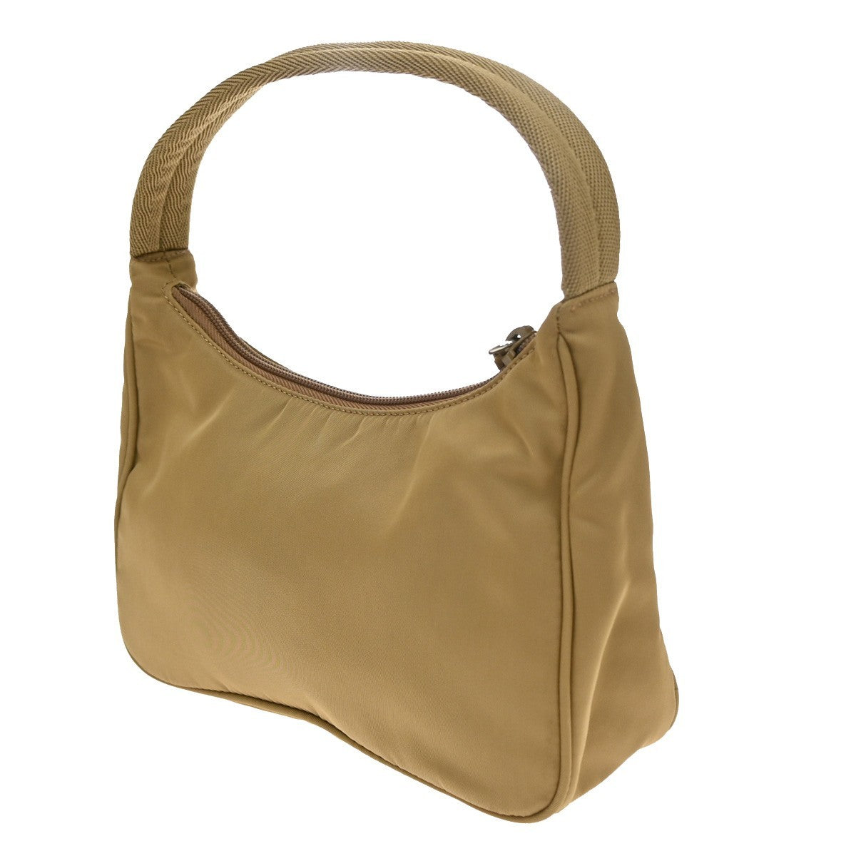 Prada Hobo Tessuto Beige Nylon Shoulder Bag Bag (Pre-Owned)