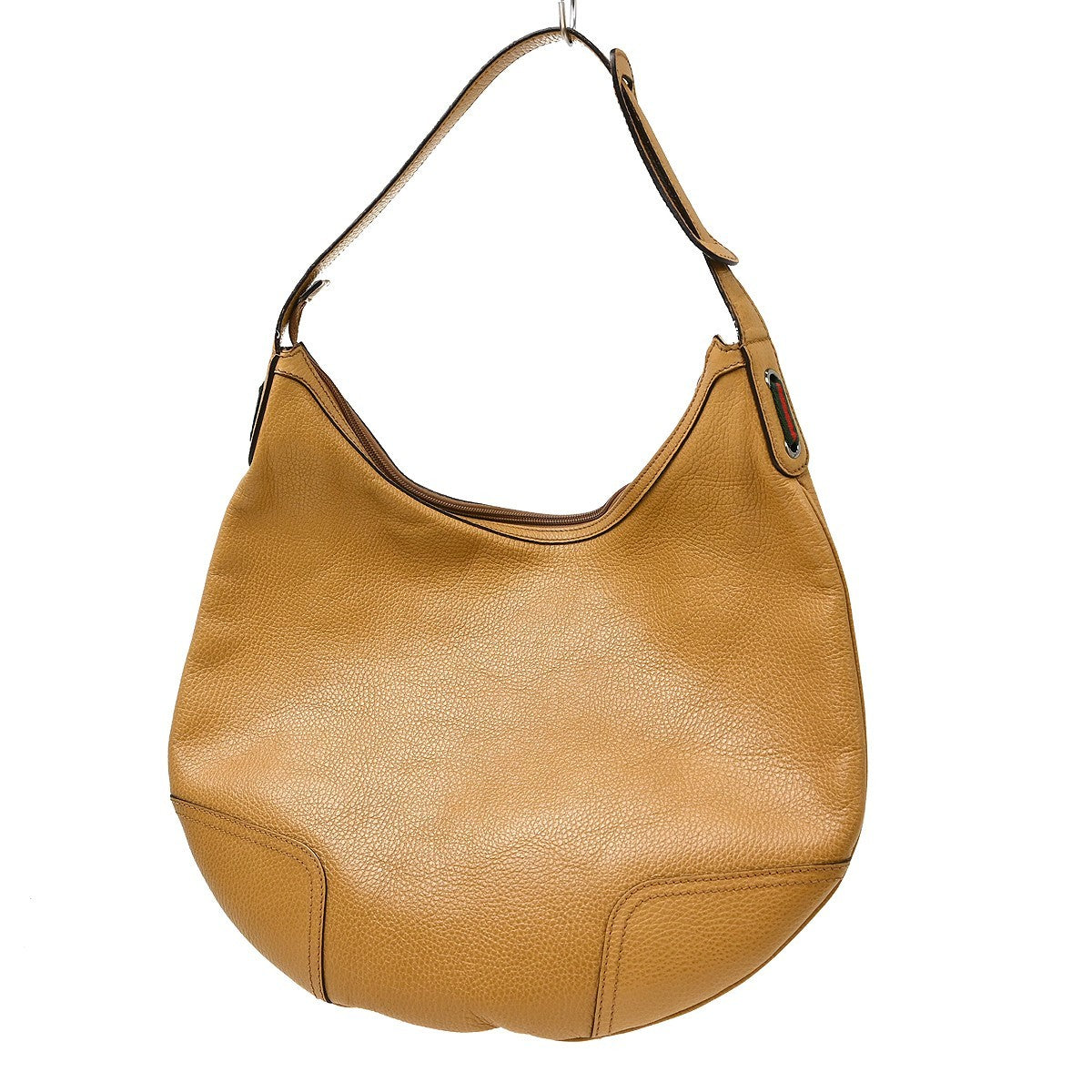 Gucci Princy Hobo Leather Brown Leather Shoulder Bag Bag (Pre-Owned)