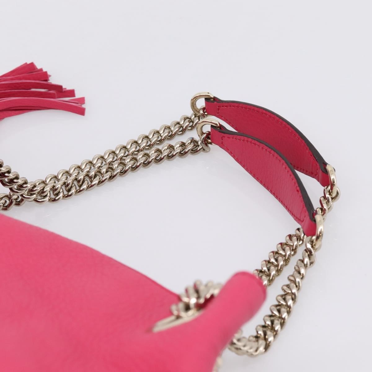 Gucci Soho Chain Strap Leather Pink Leather Shoulder Bag Bag (Pre-Owned)