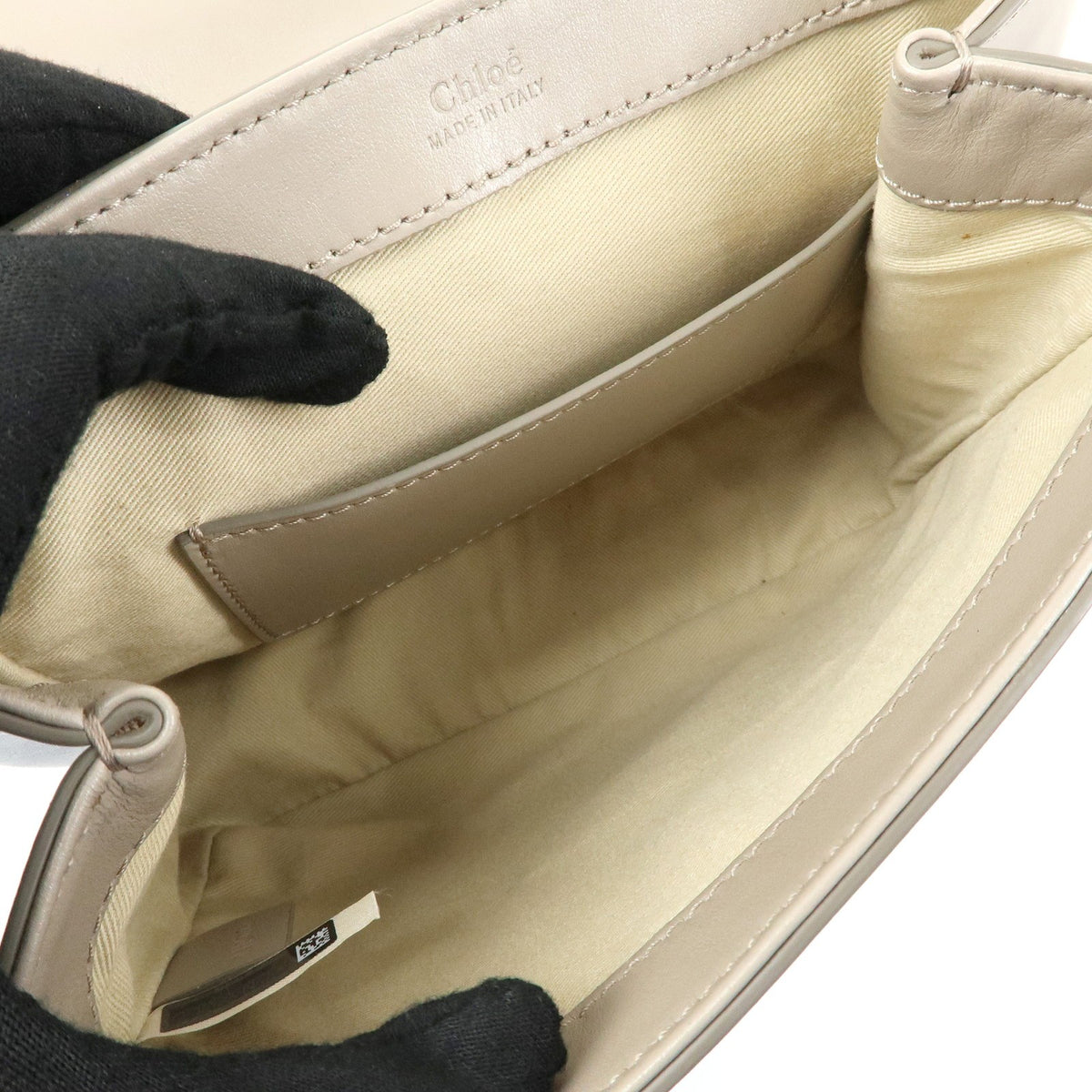Chloe C Shoulder Bag Leather Gray Leather Shoulder Bag Bag (Pre-Owned)