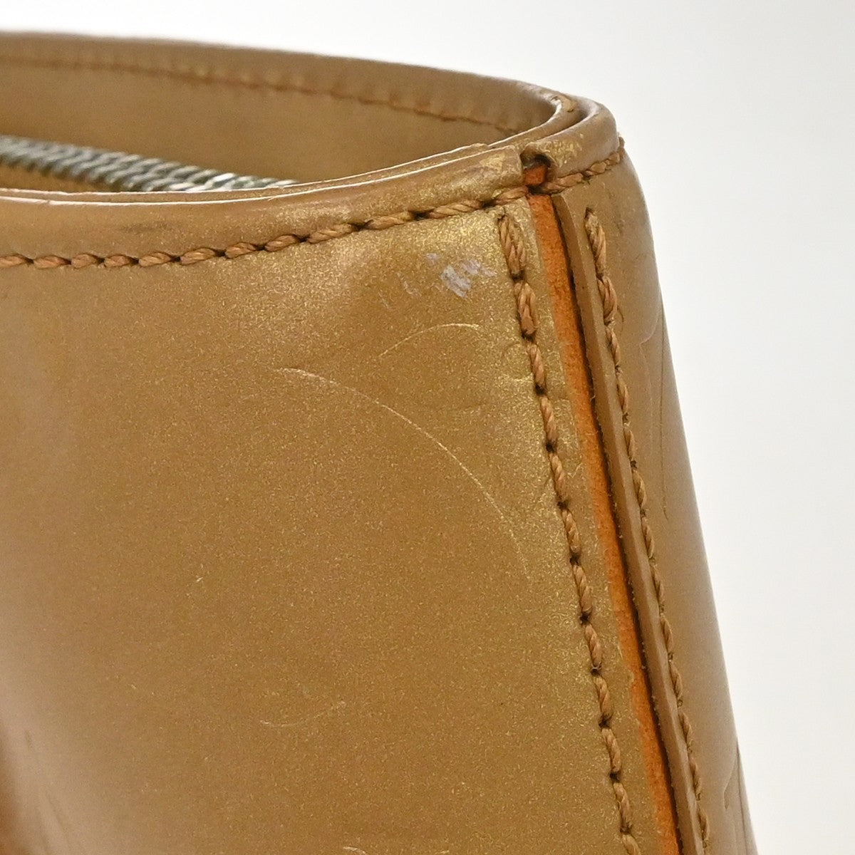 Louis Vuitton Mat Stockton Monogram Vernis Gold Patent_Leather Shoulder Bag Bag (Pre-Owned)