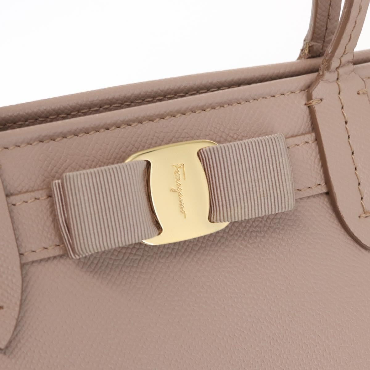 Salvatore Ferragamo Vala Tote Leather Pink Leather Tote Bag Bag (Pre-Owned)