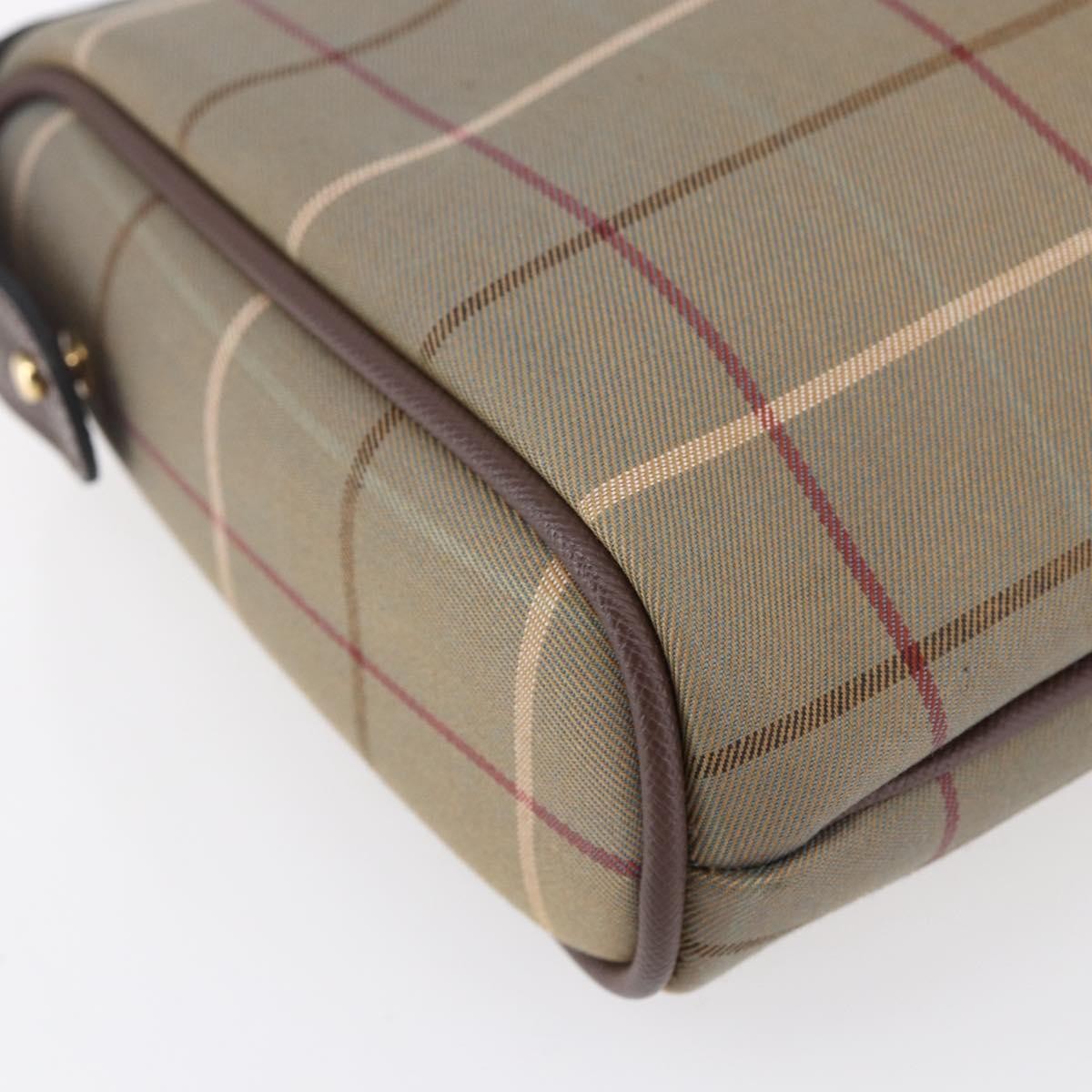 Burberry Nova Check Pochette Canvas Beige Canvas Clutche & Pouche Bag (Pre-Owned)