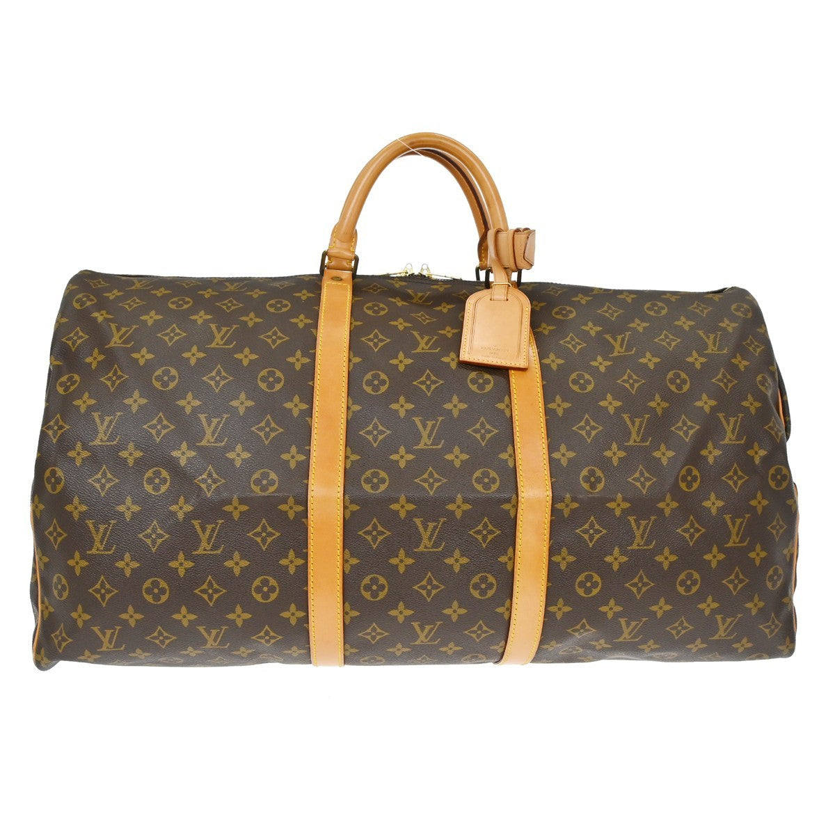 Louis Vuitton Keepall Monogram Brown Canvas Travel Bag Bag (Pre-Owned)
