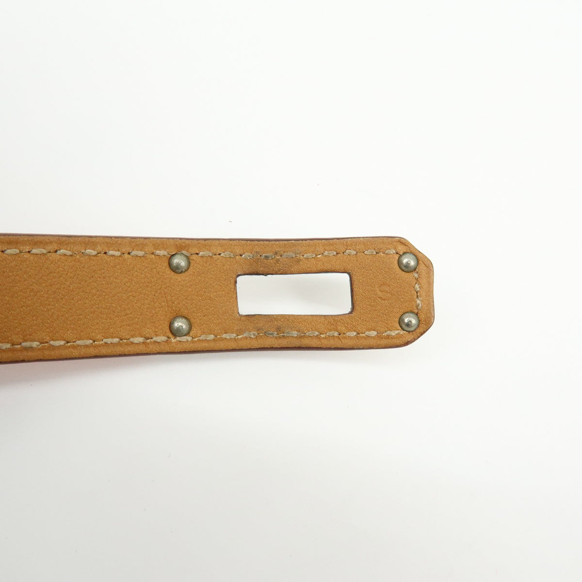 Hermes Kelly Double Tour Leather Orange Leather Bracelet Jewelry (Pre-Owned)
