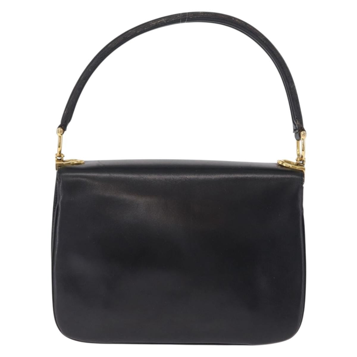 Celine Handbag Leather Black Leather Handbag (Pre-Owned)