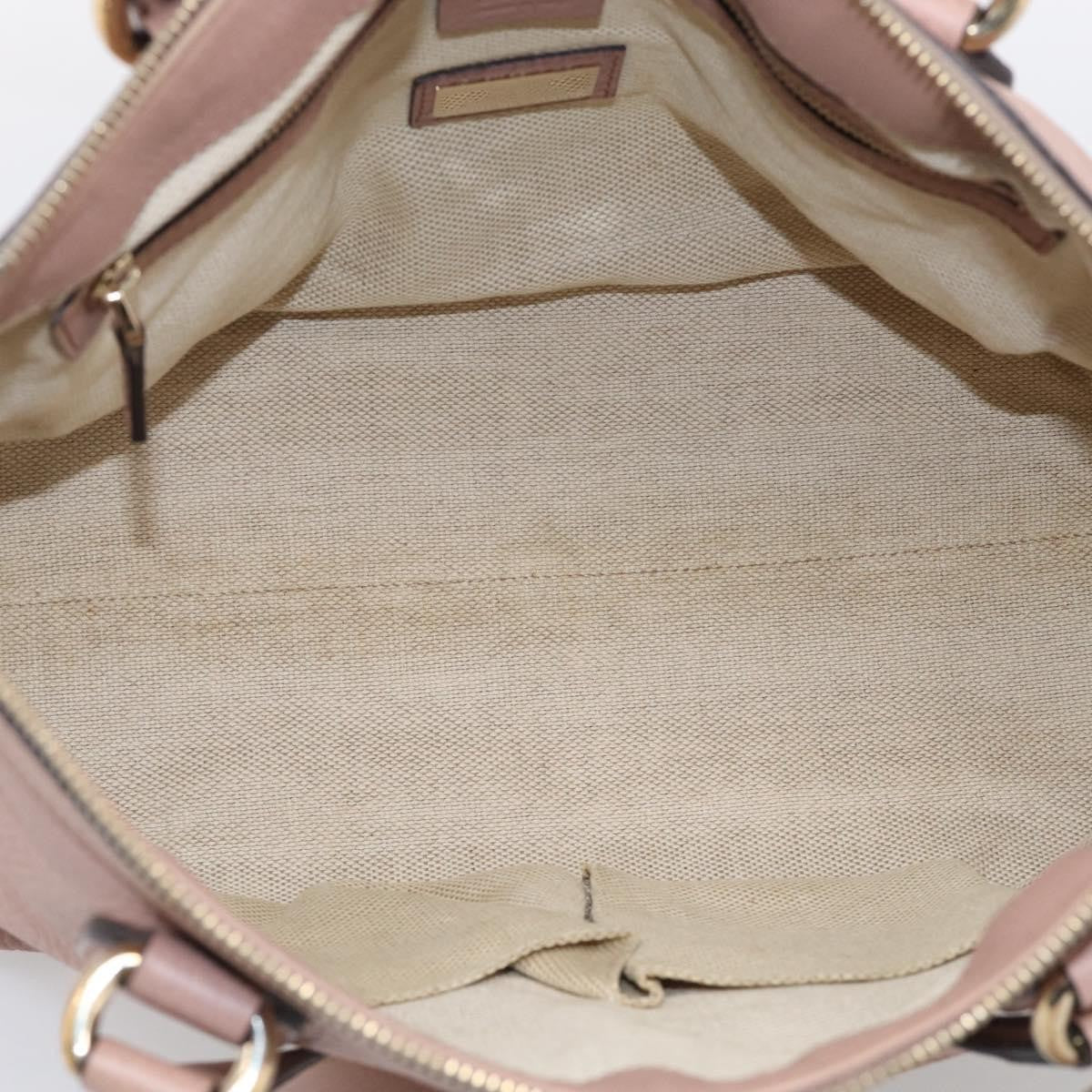 Gucci Soho Convertible Soft Top Handle Leather Pink Leather Handbag (Pre-Owned)
