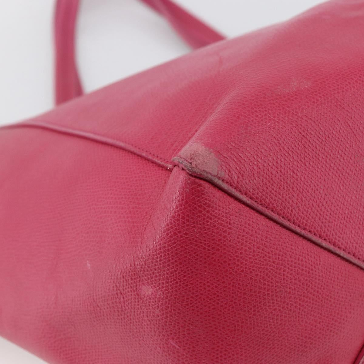 Celine Phantom Cabas Leather With Shearling Pink Leather Tote Bag Bag (Pre-Owned)