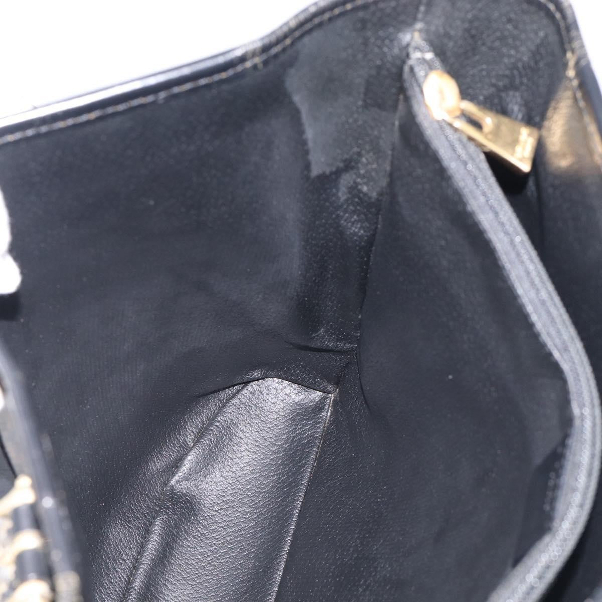Celine C Macadam Tote Pvc Leather/ Macadam Canvas Black Canvas Shoulder Bag Bag (Pre-Owned)