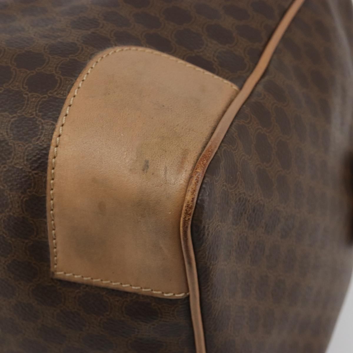 Celine Vintage Toile Triomphe Brown Canvas Travel Bag Bag (Pre-Owned)