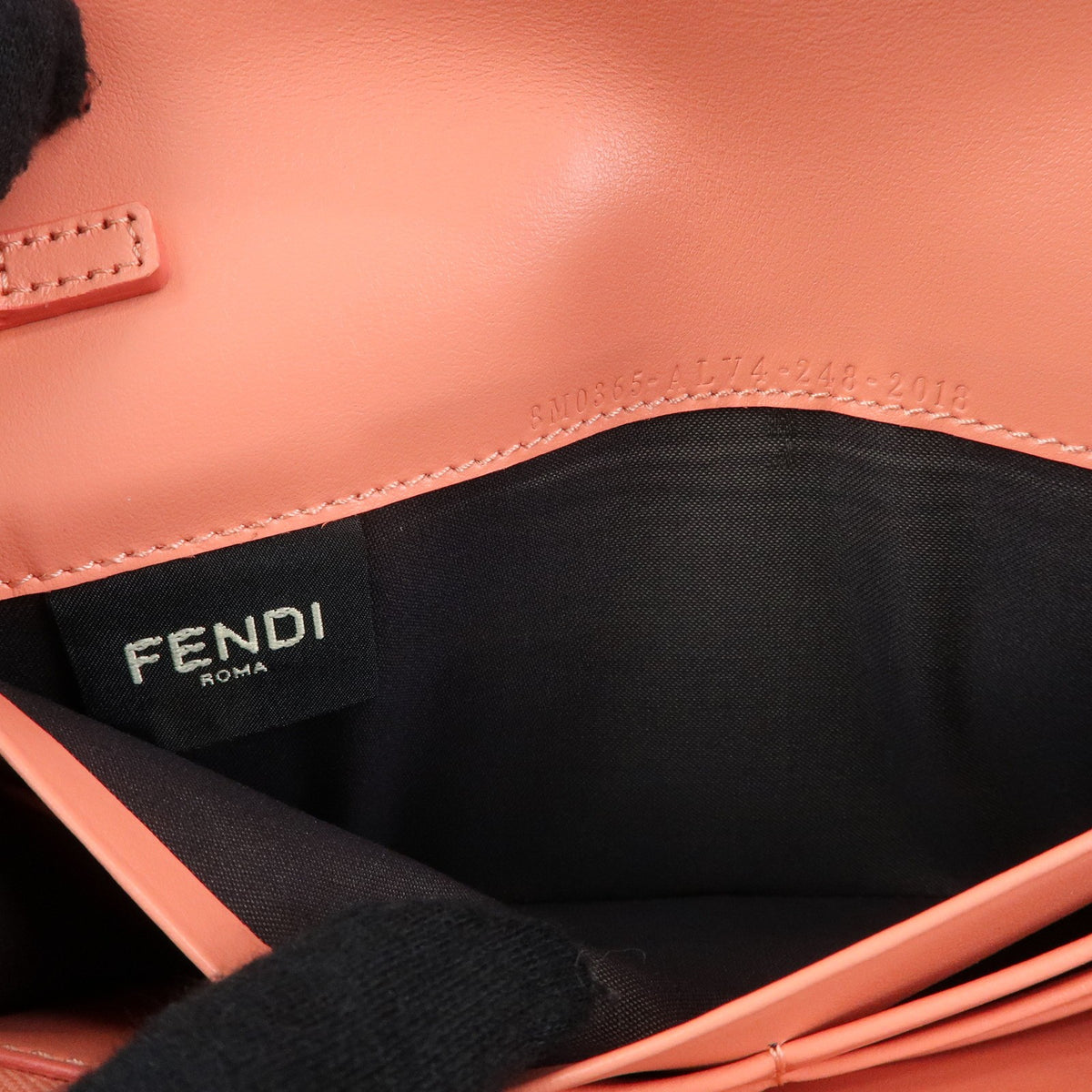 Fendi Ff Diamonds Continental Chain Leather Pink Leather Crossbody Bag Bag (Pre-Owned)