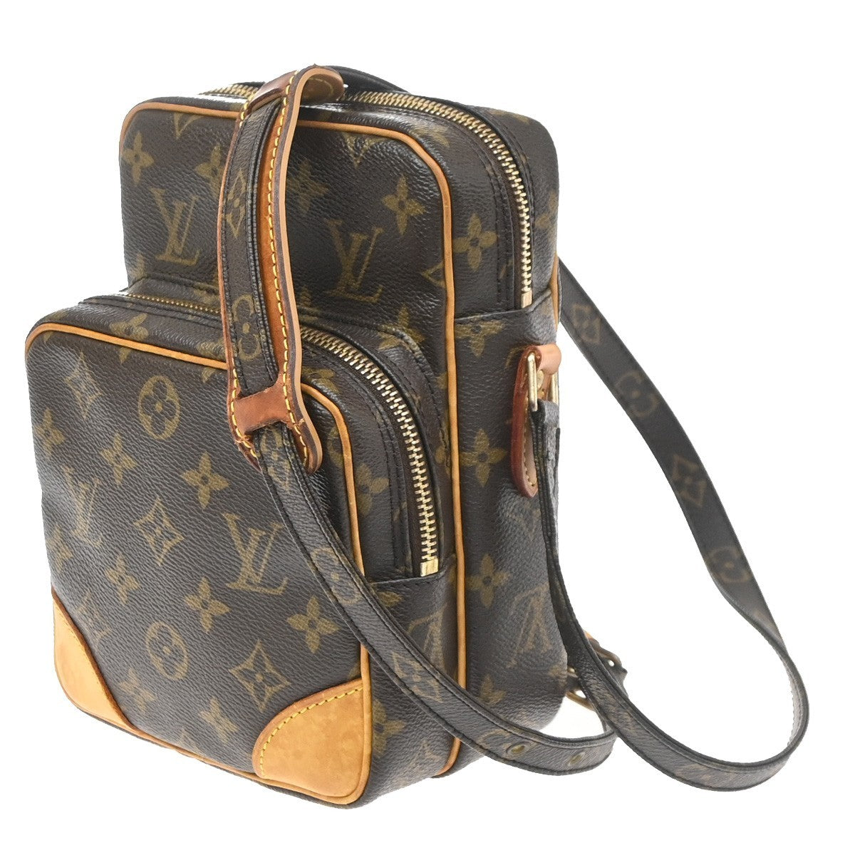 Louis Vuitton Amazone Monogram Canvas Brown Canvas Shoulder Bag Bag (Pre-Owned)
