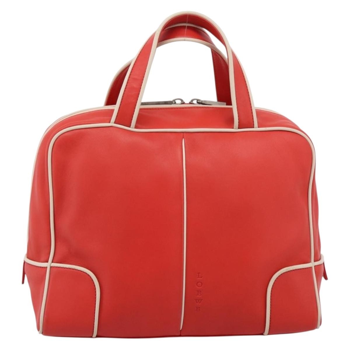 Loewe Vintage Leather Red Leather Shoulder Bag Bag (Pre-Owned)