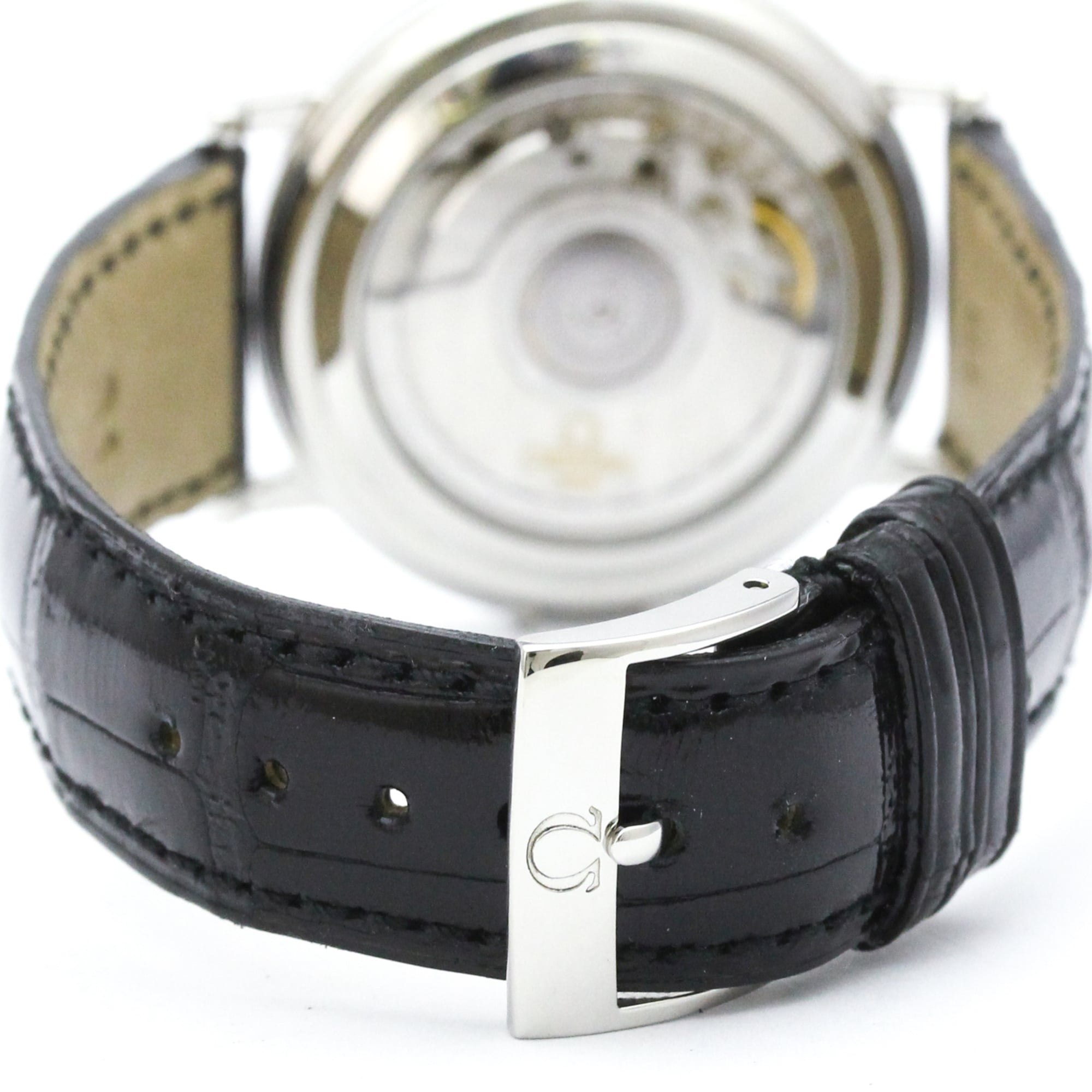 Omega Constellation Chronometer Automatic Stainless Steel And Leather Watch (Pre-Owned)