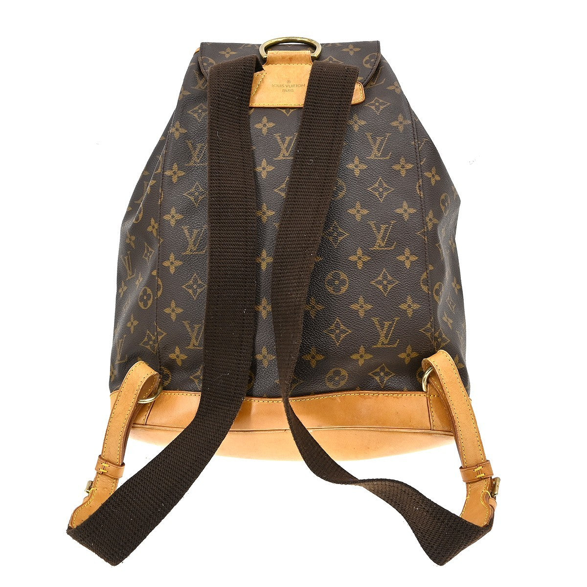 Louis Vuitton Vintage Montsouris Monogram Canvas Brown Canvas Backpack Bag (Pre-Owned)