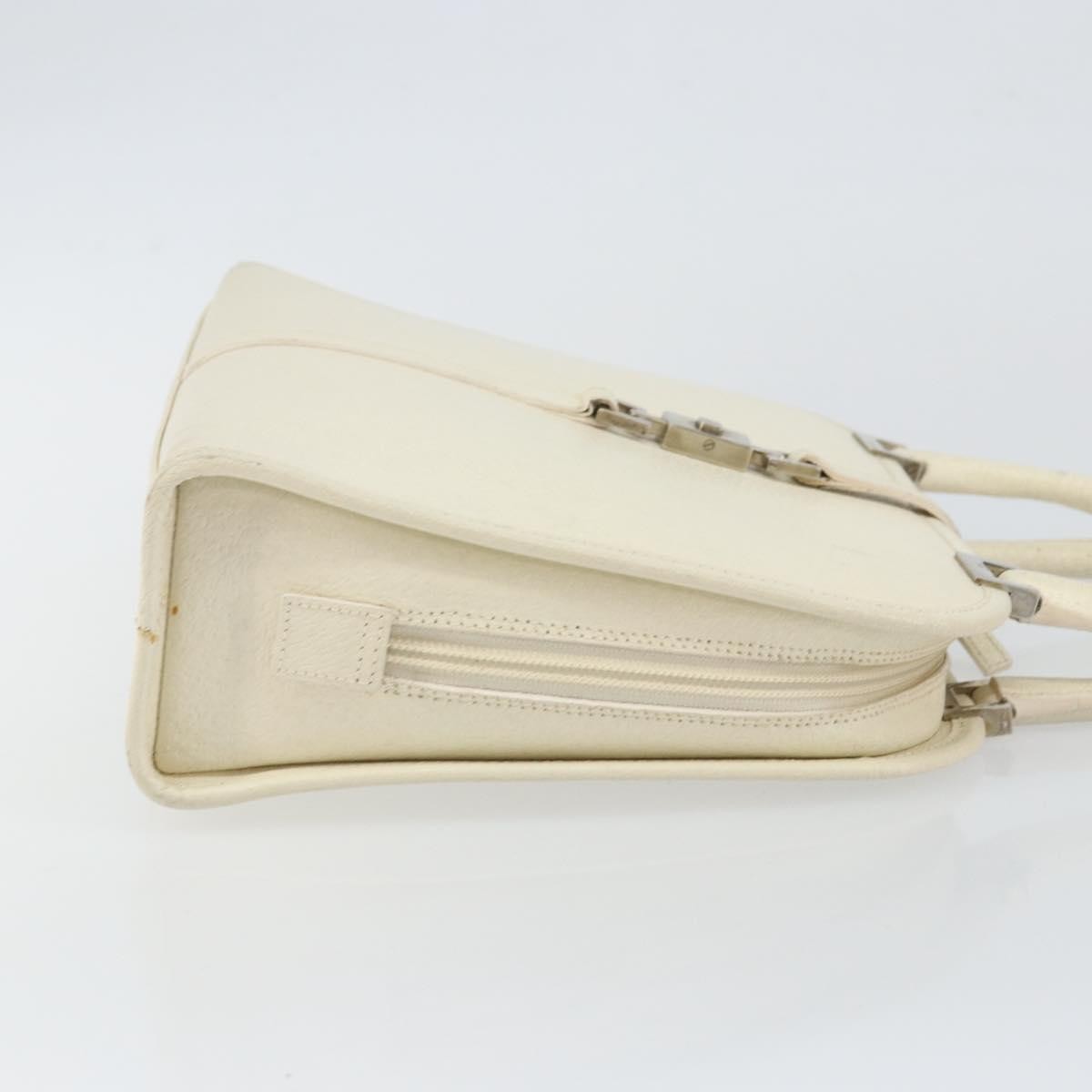 Gucci Jackie Leather White Leather Handbag (Pre-Owned)