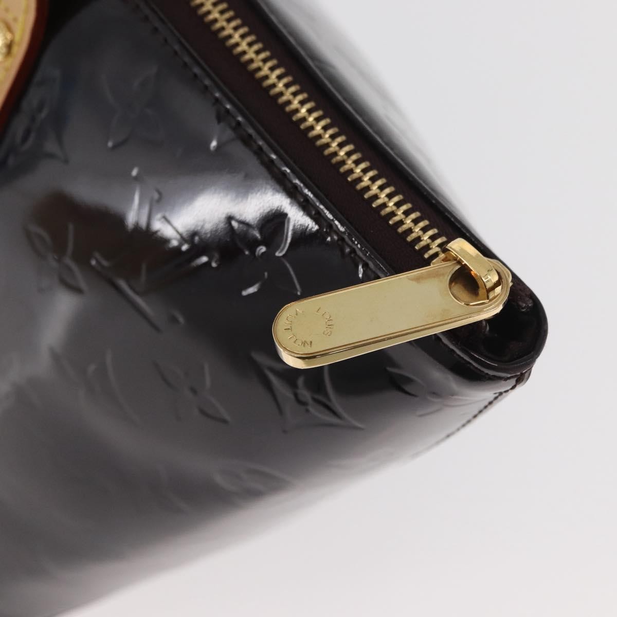 Louis Vuitton Bellevue Monogram Vernis Black Patent_Leather Tote Bag Bag (Pre-Owned)
