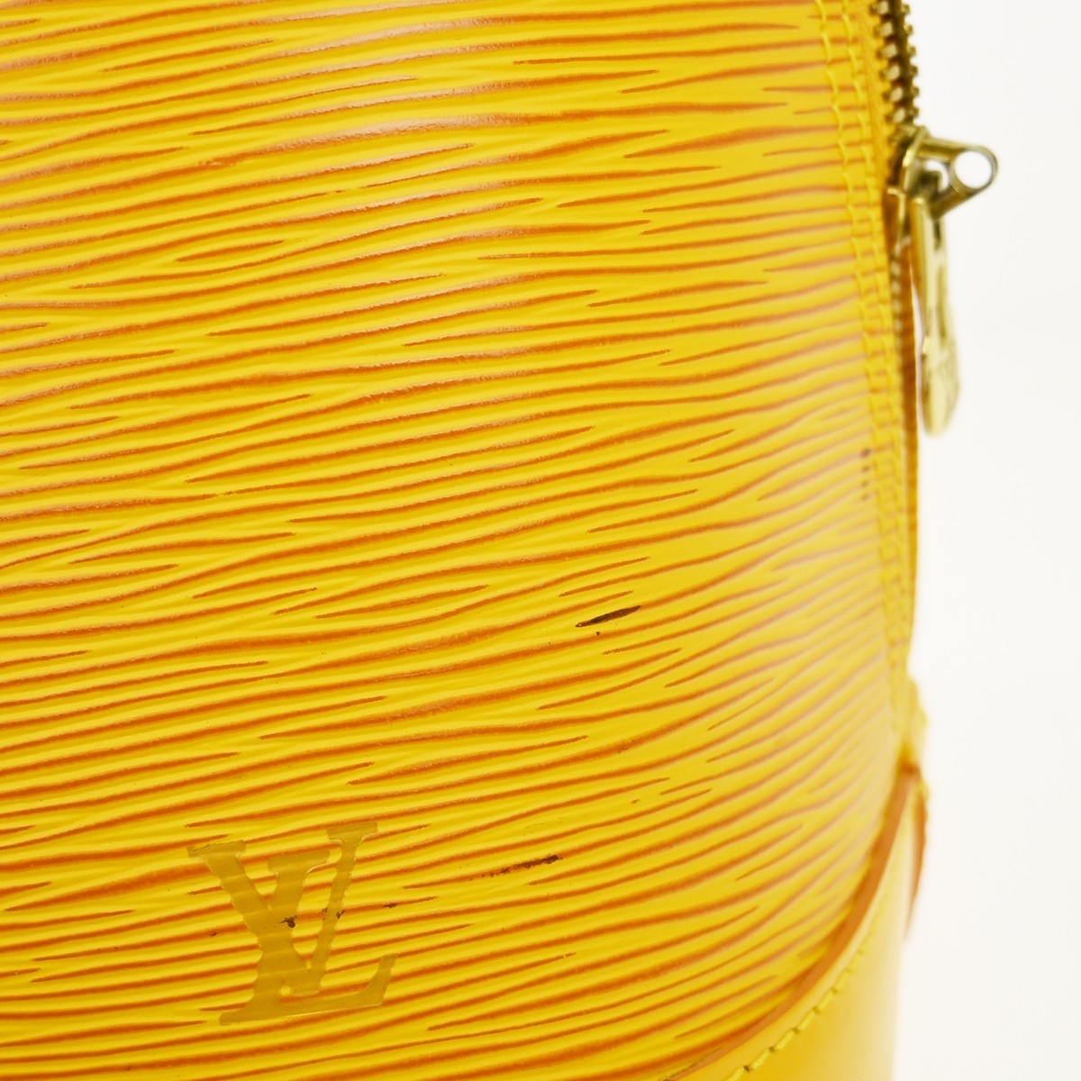 Louis Vuitton Alma Epi Yellow Leather Handbag (Pre-Owned)