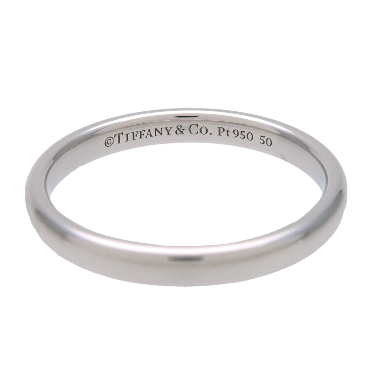 Tiffany & Co. Forever Wedding Band 950 Platinum Silver Platinum Ring Jewelry (Pre-Owned)