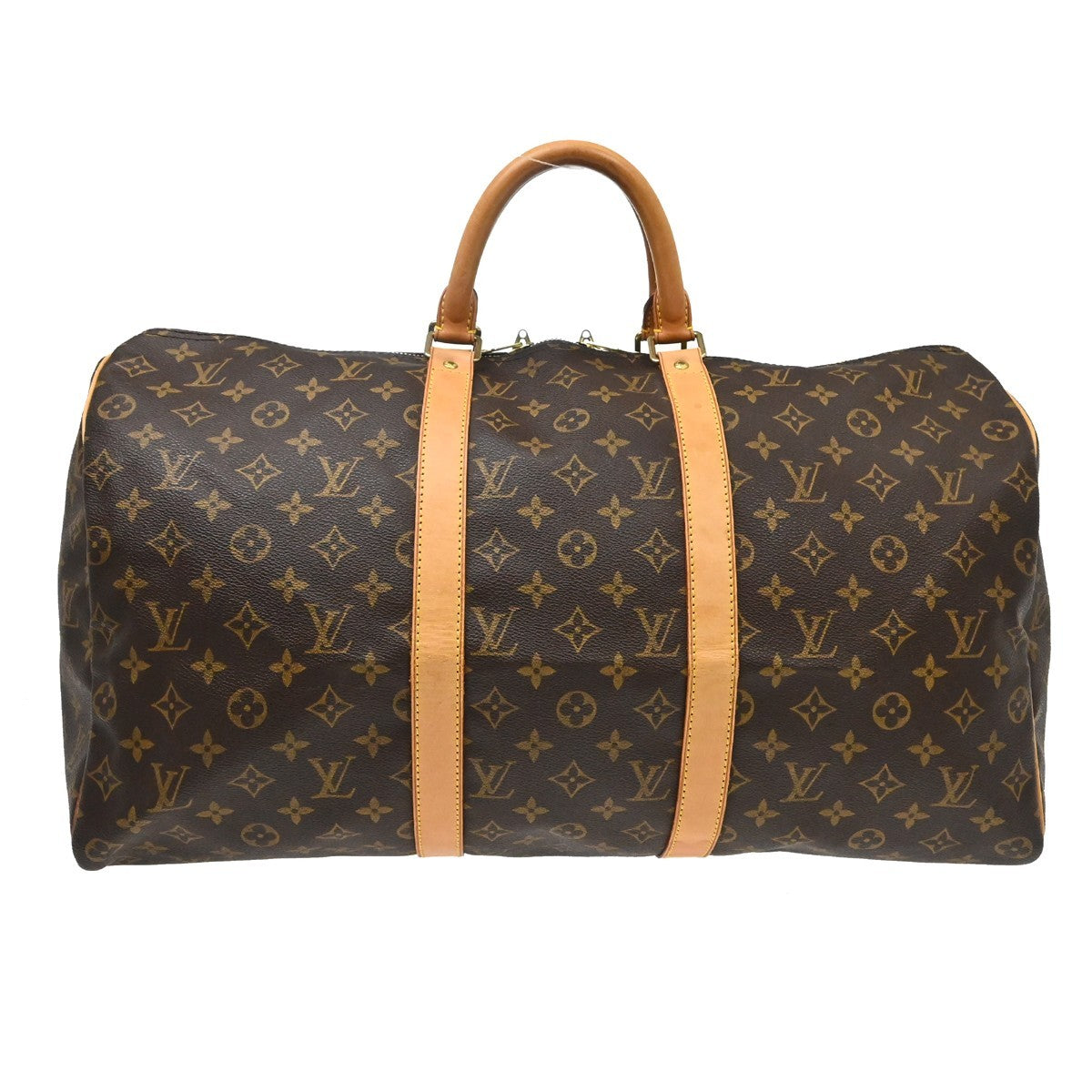 Louis Vuitton Keepall Monogram Canvas Brown Canvas Travel Bag Bag (Pre-Owned)