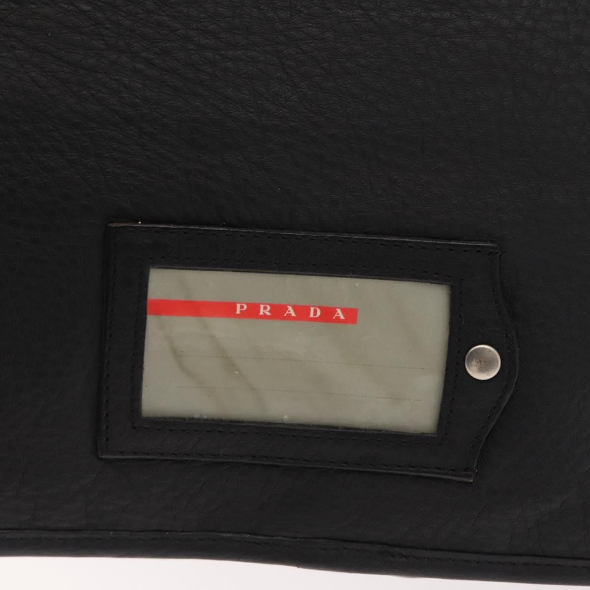 Prada Sport Nylon And Leather Black Nylon Briefcase Bag (Pre-Owned)